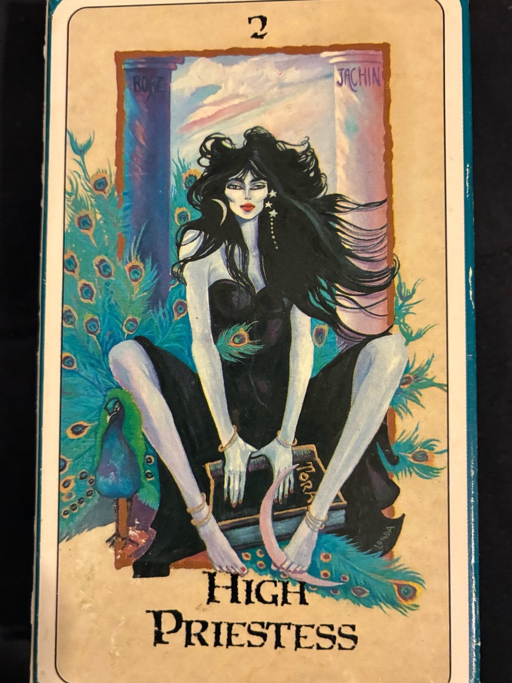 Londa tarot cards vintage . High Priestess Tarot Art Print -